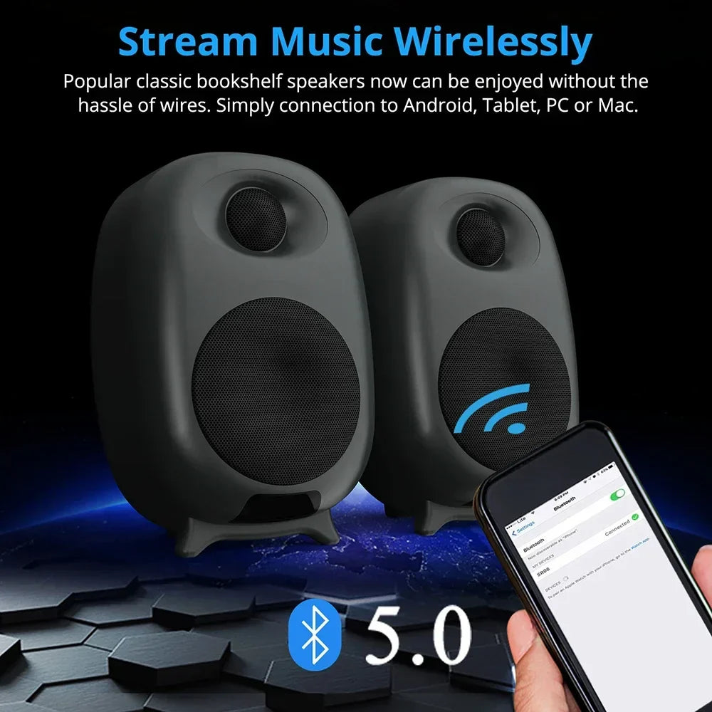 60W Gaming Bluetooth Speaker Soundbar for PC & TV (Black)