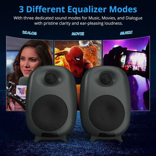 60W Gaming Bluetooth Speaker Soundbar for PC & TV (Black)