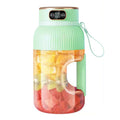 Electric Fruit Juicer Cup 1200ml Wireless Smoothie Blender Green